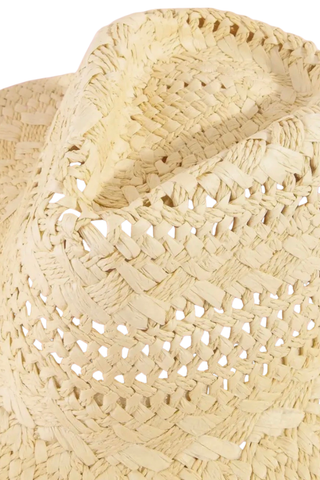 Basket Weave Straw Cowboy Hat Anarchy Street CAP00860-NM Beige