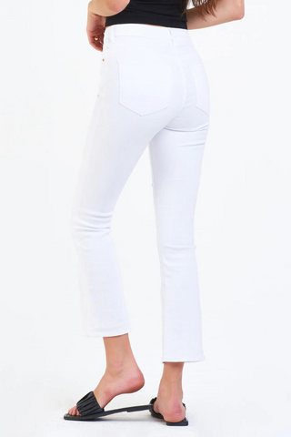 Jeanne Super High Rise Cropped Flare Jeans