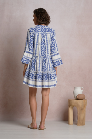 Elan Grecian Tiered Mini Dress CPE5570