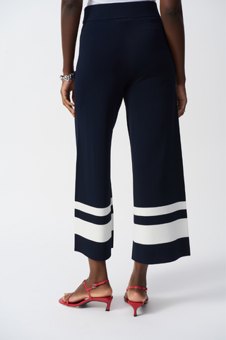 Ribkoff 251945 Placement Stripe Sweater Knit Culotte