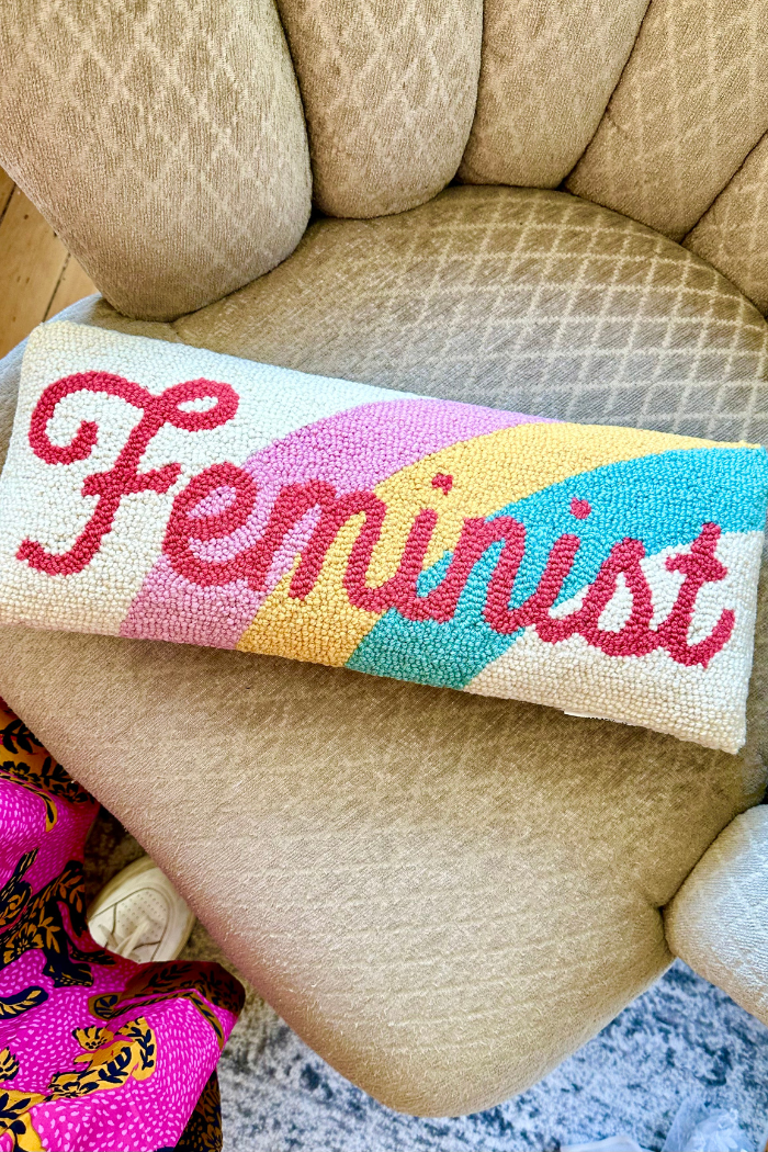 Feminist Hooked Pillow