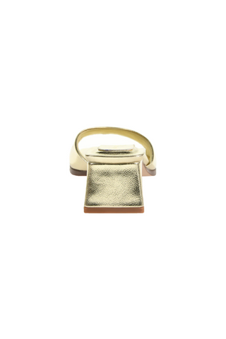 Chinese Laundry Liinda Block Heel Slide Sandal Gold