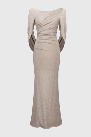 Signature | Lurex Knit Draped Trumpet Gown Ribkoff 251703
