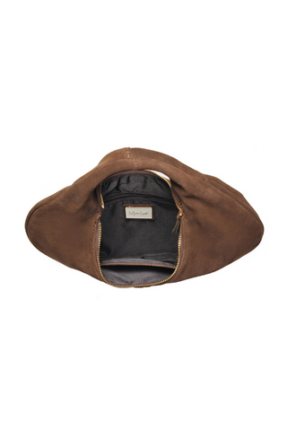 Moda Luxe Farrah Suede Hobo Bag - Chocolate