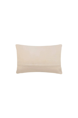"Happy Place" Hand-Hooked Wool Throw Pillow – 8x12 Decorative Lumbar Accent