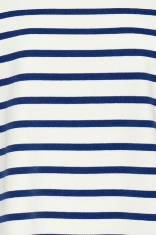 Close-up of blue and white striped fabric b young BYRamsi Pullover