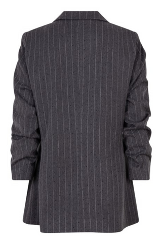 EsQualo Pinstriped Blazer with Black Studs F2510516