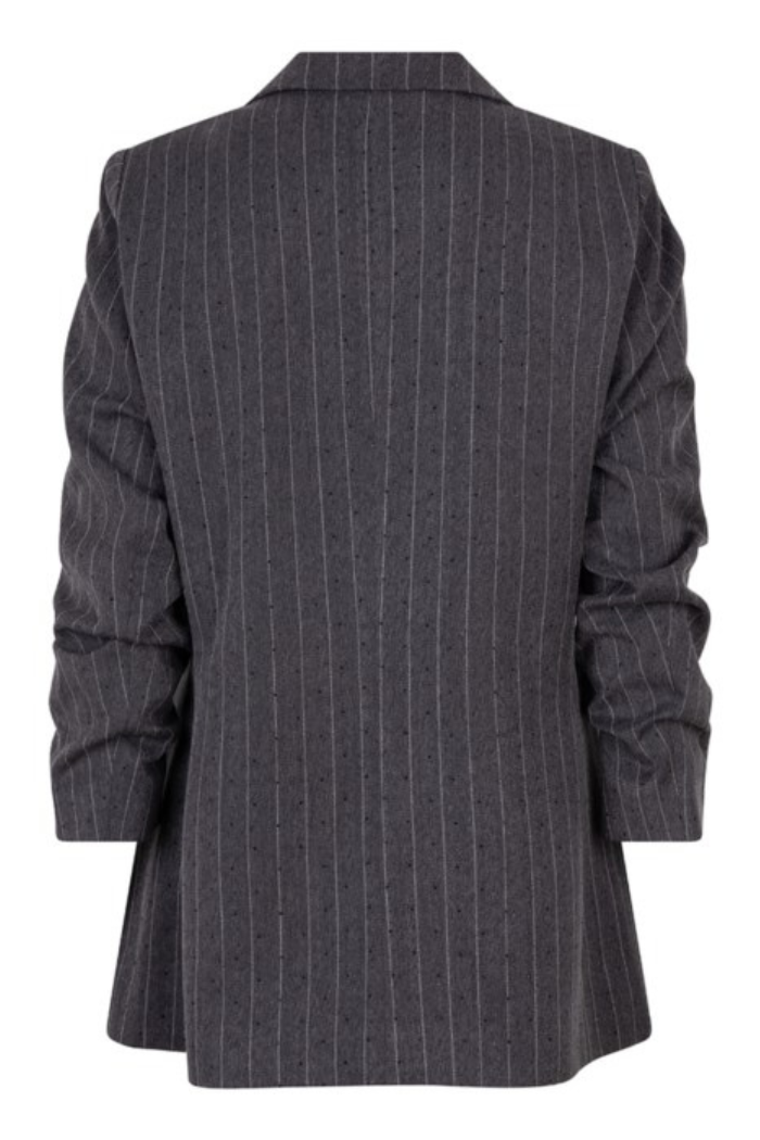 EsQualo Pinstriped Blazer with Black Studs F2510516