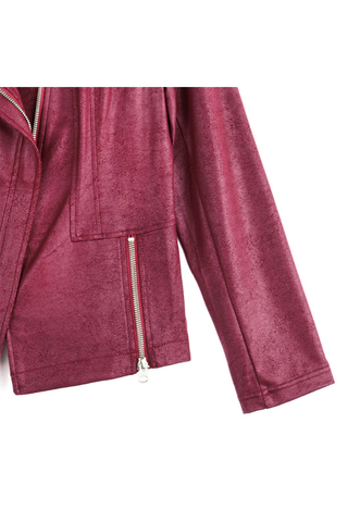 Clara Sunwoo Liquid Leather ™ Signature Jacket - Merlot JK161