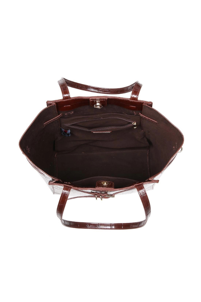 Moda Luxe Athena Bucket Bag - Chocolate
