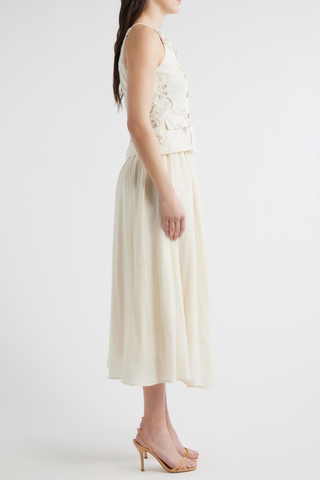 Floral Embroidered Twofer Dress Zoe and Claire SP1210