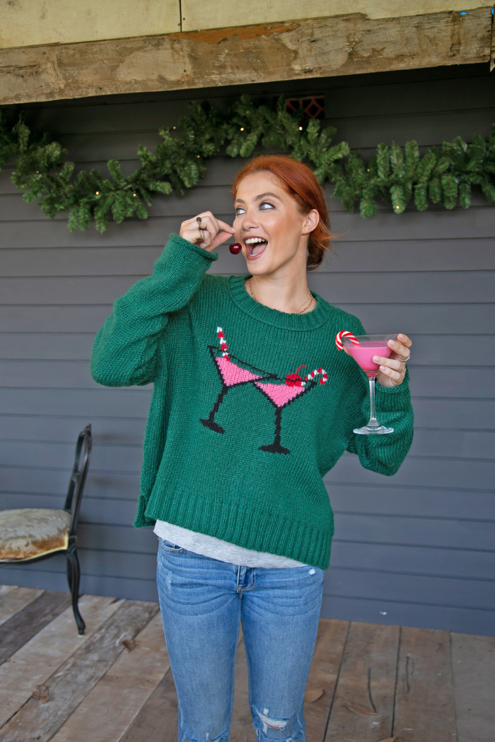 Wooden Ships Chin Chin Crewneck Sweater - Pine