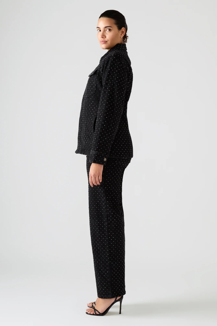 Steve Madden Parc Crystal Jacket - Black BP402011