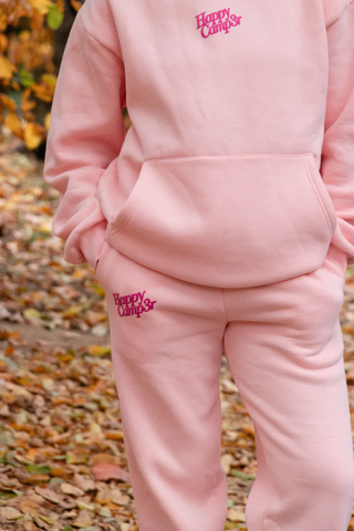 Happy Camp3r Puff Series Sweatpants - Snowflake Pink