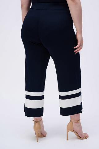 Ribkoff 251945 Placement Stripe Sweater Knit Culotte