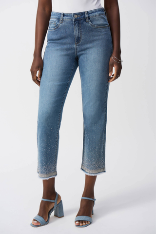 Ribkoff 251956 Straight Fit Crop Stretch Jeans