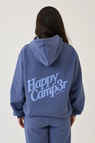 Happy Camp3r Puff Series Hoodie - Vintage Blue