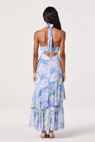 ASTR Bethina Floral Halter High-Low Dress ACDR 103375