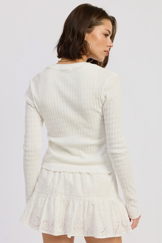 Emory Park Knit Button Up Long Sleeve Cardigan M9104T
