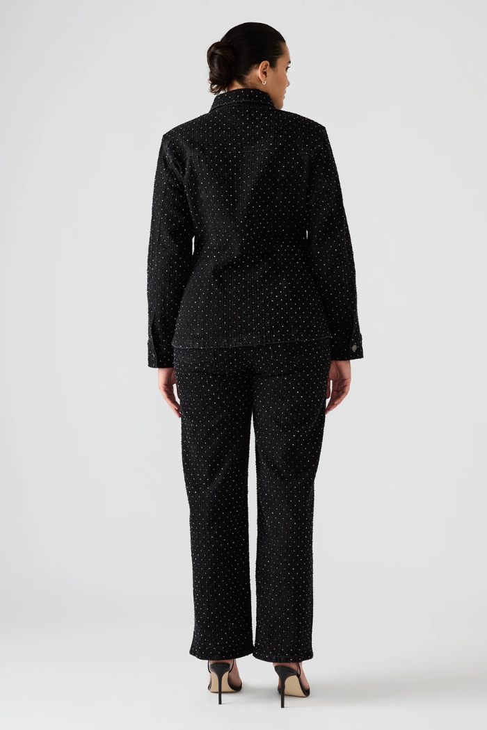 Steve Madden Parc Crystal Jacket - Black BP402011