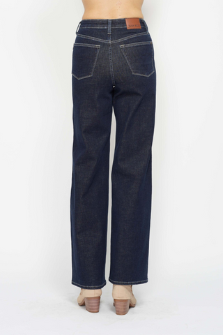 Judy Blue High Waist Tummy Control Retro Wide Leg Jeans 88849REG