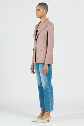 Clara Sunwoo JK124 Liquid Leather Blazer