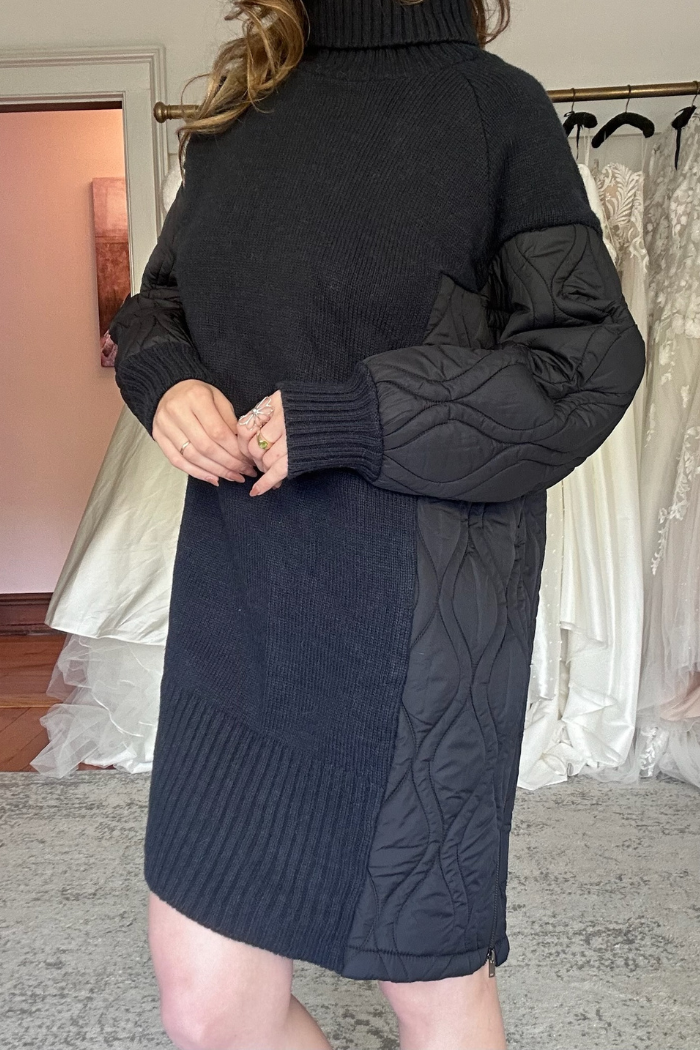 AMS Pure Cairo Sweater Dress Navy