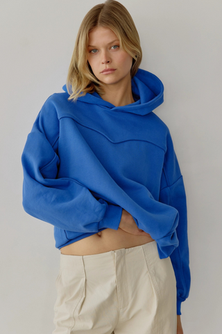 All Row The Arlo Hoodie | Oversized Hoodie with Piping Detail