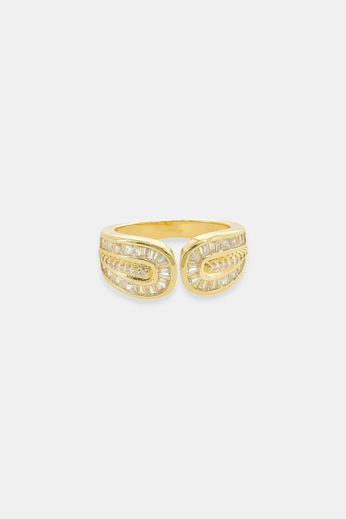 Open Front Baguette Ring
