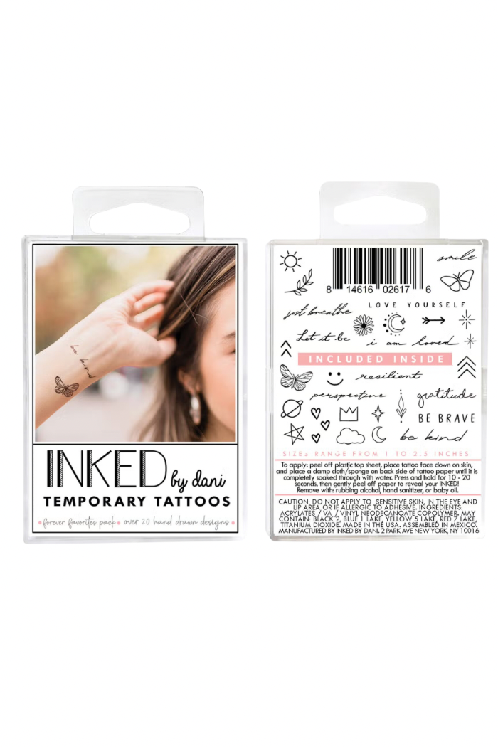 Inked by Dani Forever Favorites Temporary Tattoo Pack
