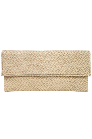 Chevron Straw Clutch