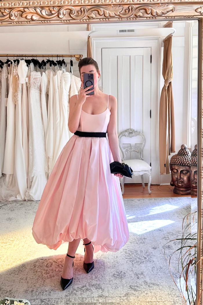 Hutch Diane Pleated High-Low Bubble Midi Dress, Pink, Women's, 10, Cocktail & Party Wedding Guest Dresses High-Low Dresses Hutch Diane Pleated High-Low Bubble Midi Dress, Pink, Women's, 10, Cocktail & Party Wedding Guest Dresses High-Low Dresses