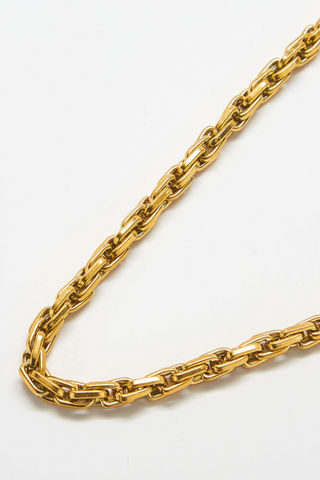 Gold Weave Chain Necklace