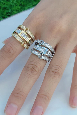 Belted Pavé Ring