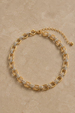 27469-N Two-Tone Link Necklace