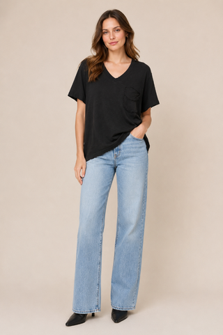 AMOROSA Shredded Pocket Top