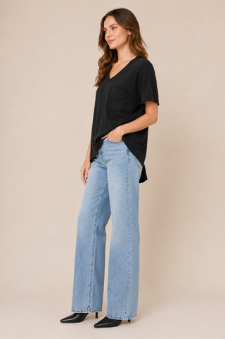 AMOROSA Shredded Pocket Top