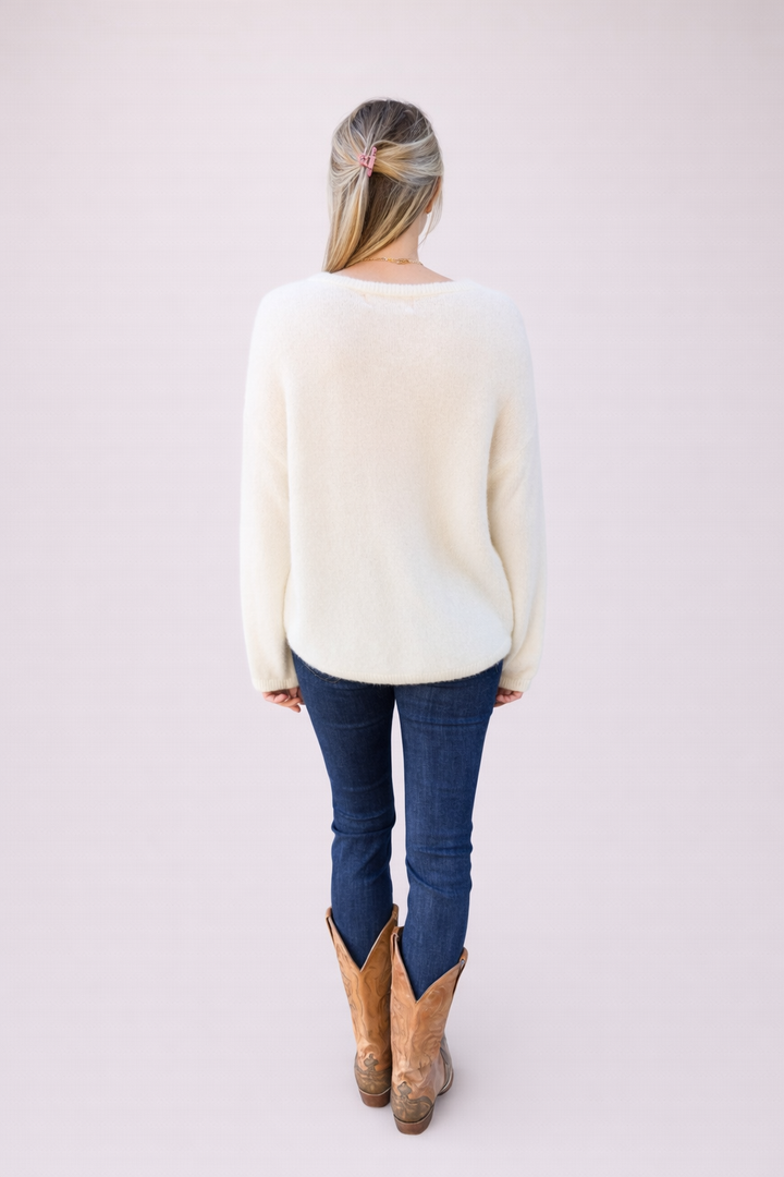 Dahlia Sweater | Ivory