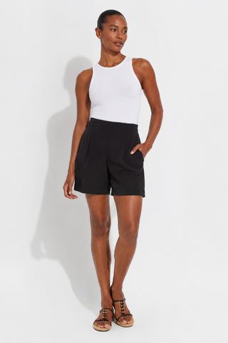 Lyssé Dia Pleated Short - Black