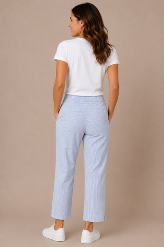 EsQualo Seersucker Stripe Trousers HS2317205