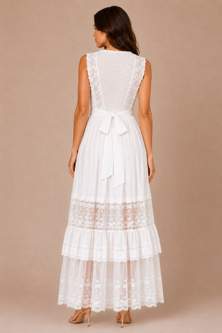 Fashion Concepts Lace & Woven Maxi Dress
