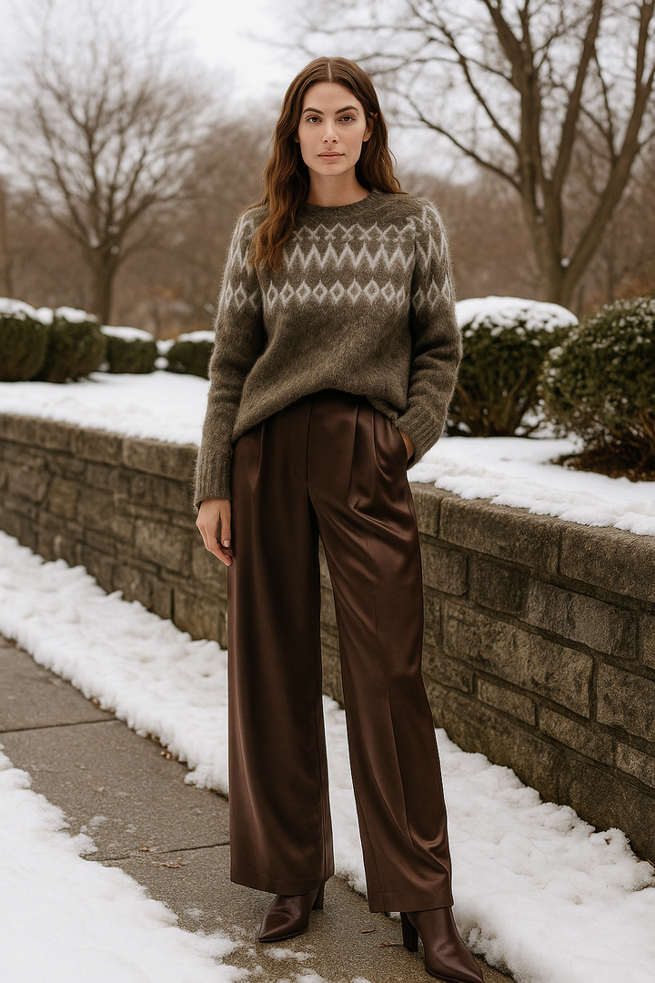 The Wilson Sweater | Fair Isle Brushed Sweater