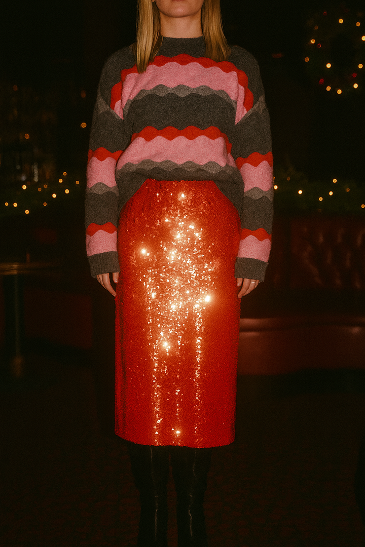 Fer Sequin Skirt