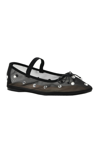 Chinese Laundry Adette Stone Mesh Flat - Black