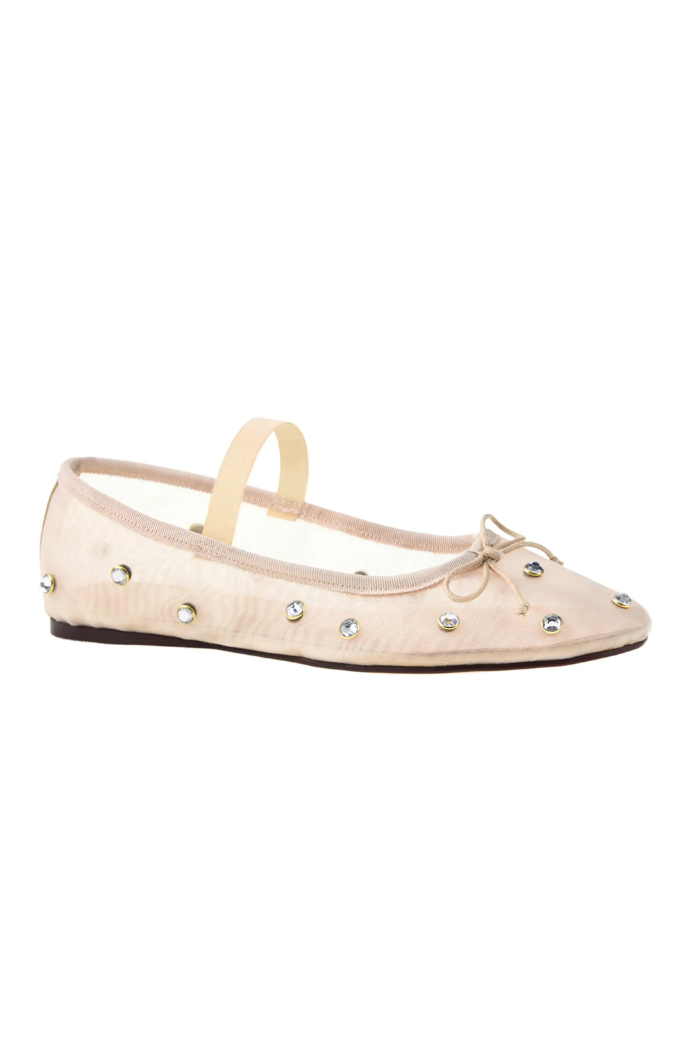 Chinese Laundry Adette Stone Mesh Flat - Nude