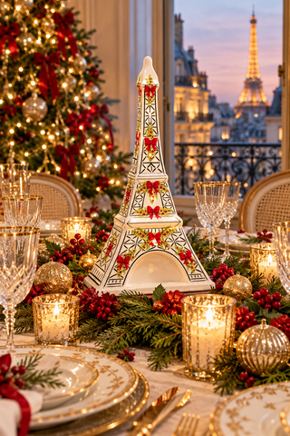 Lighted Ceramic Eiffel Tower