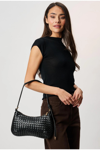 Cindy Shoulder Bag - Black Moda Luxe 38707ML