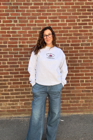 City Crews Stars Hollow Embroidered Sweatshirt