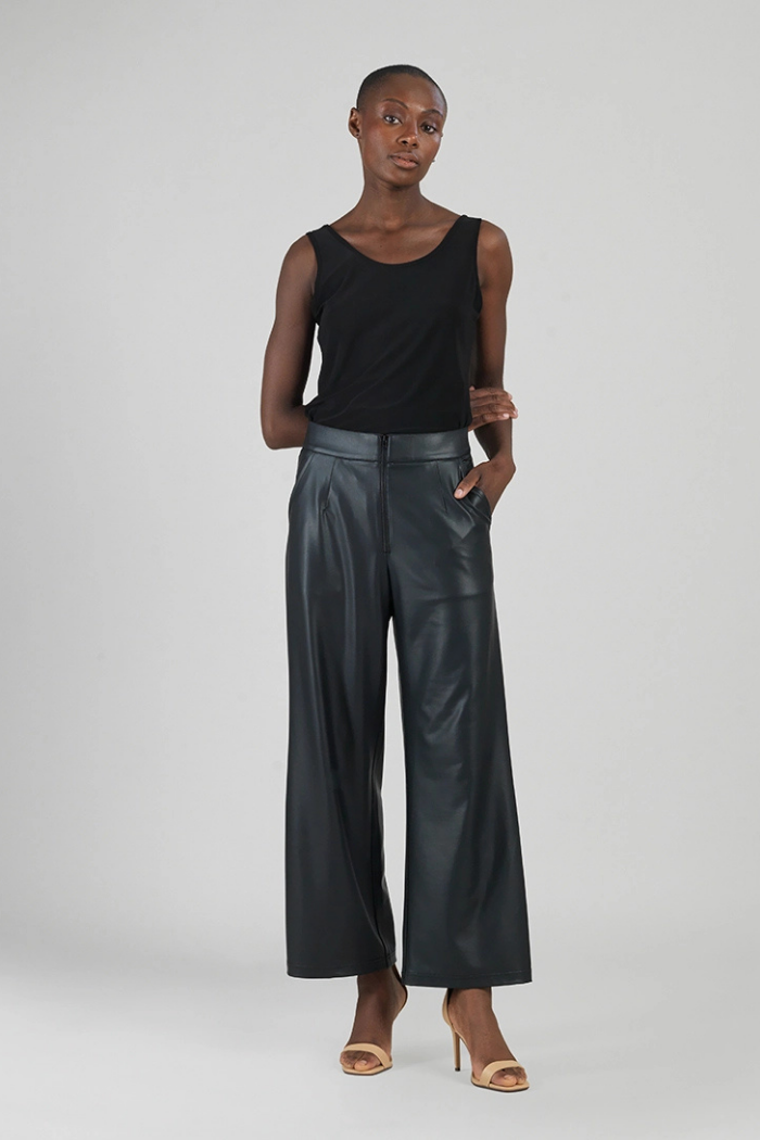 Clara Sunwoo Liquid Leather Straight Leg Pant PT81L