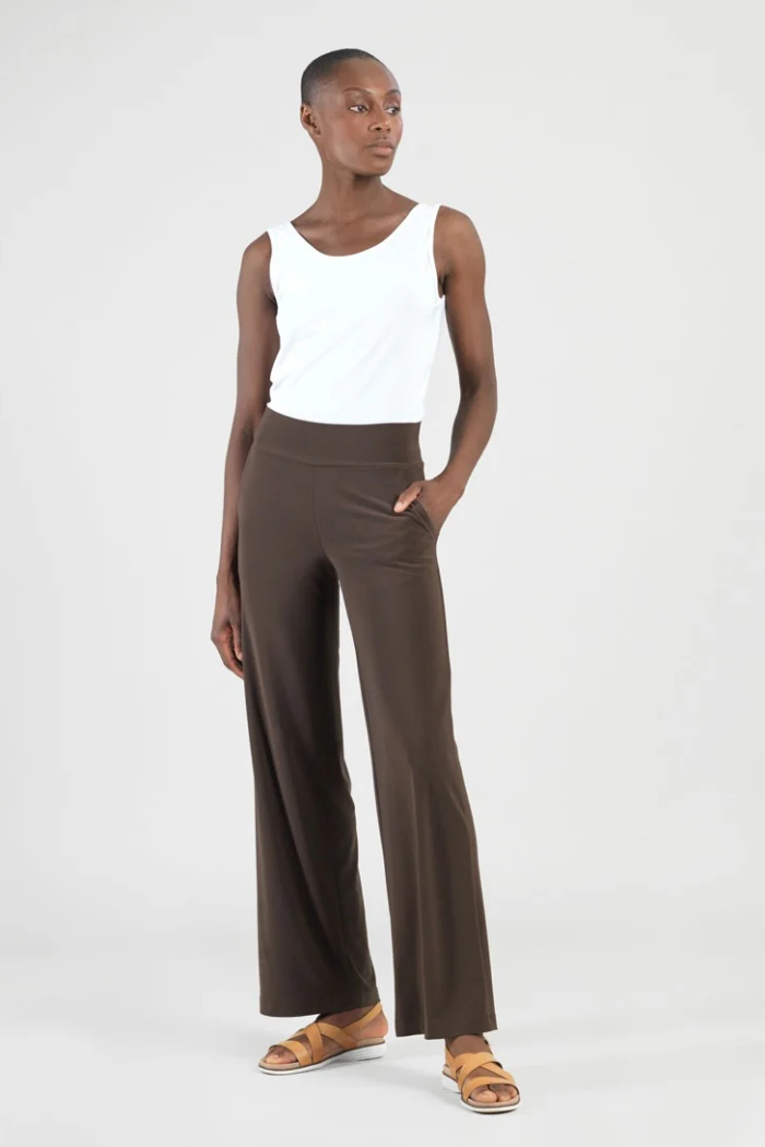 Clara Sunwoo Wide Leg Pocket Pant - Brown PT21